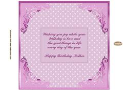 Happy Birthday Mother Pink Insert
