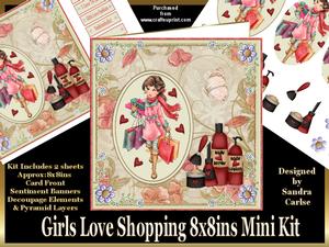 Girls Love Shopping Mini Kit