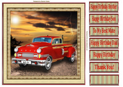 A Red Classic Car Topper