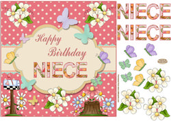 Happy Birthday Niece Topper