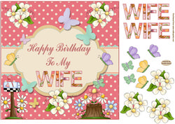 Happy Birthday to My Wife Topper