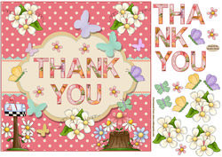 Thank You Butterfly Topper