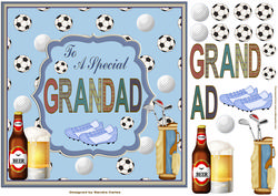 Happy Birthday Grandad Decoupage Topper