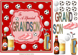 Happy Birthday Grandson Decoupage Topper 1