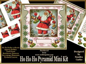 Christmas Vintage Ho Ho Ho Mini Kit