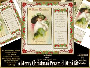 A Merry Christmas Pyramid Mini Kit