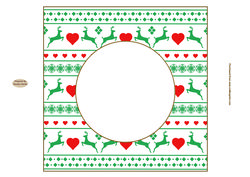 Nordic Christmas Blank Insert 2 Approx: 7.75" Square