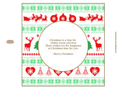Nordic Christmas Insert 4 Approx: 7.75" Square