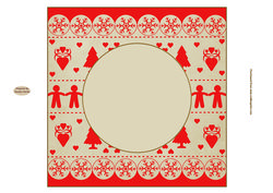 Nordic Christmas Blank Insert 5 Approx: 7.75" Square