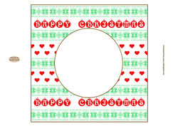 Nordic Christmas Blank Insert 7 Approx: 7.75" Square