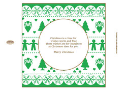 Nordic Christmas Insert 9 Approx: 7.75" Square