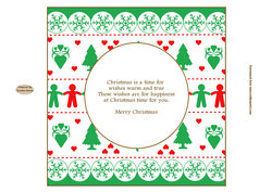 Nordic Christmas Insert 10 Approx: 7.75" Square