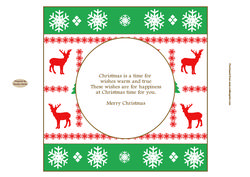 Nordic Christmas Insert 12 Approx: 7.75" Square