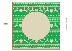 Nordic Christmas Blank Insert 15 Approx: 7.75" Square