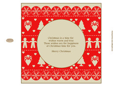 Nordic Christmas Insert 16 Approx: 7.75" Square