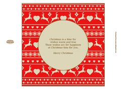Nordic Christmas Insert 18 Approx: 7.75" Square