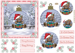 Christmas Bear Topper