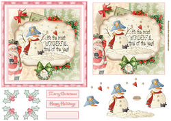 Christmas Snowman Wonderland Topper