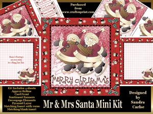 Mr & Mrs Santa Mini Kit