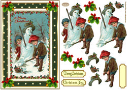 Vintage Snowman Topper