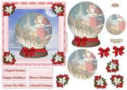 Father Christmas Snow Globe Topper