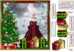Christmas Wonderland Decoupage Topper