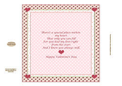 Happy Valentine's Day Insert to Match Cup661661-719