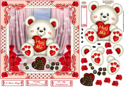 A Bear Hug Decoupage Topper