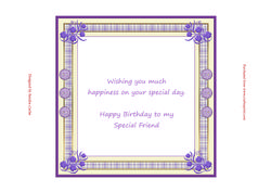 Happy Birthday Friend Insert