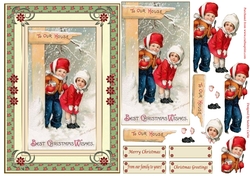 To Our House Vintage Christmas Topper