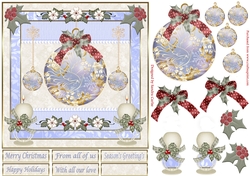 Christmas Bauble Decoupage Topper 2