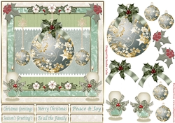 Christmas Bauble Decoupage Topper 3