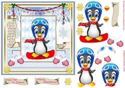 Happy Feet at Christmas Penguin Topper