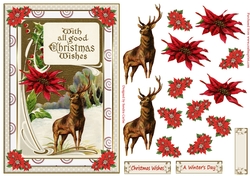 Winters Day Vintage Christmas Topper