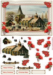 Vintage Christmas Carol Service Topper