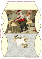 Santas Workshop Christmas Pillow Box