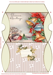 Seasons Greetings Christmas Pillow Box