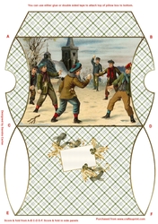Snowball Fight Christmas Pillow Box