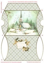 Snowflakes are Falling Christmas Pillow Box