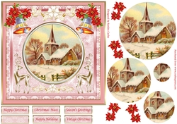 Christmas Mass Vintage Topper
