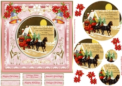 Christmas Season Vintage Topper
