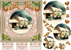 Family Christmas Vintage Topper