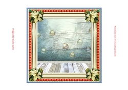 Poinsettia Blank Insert