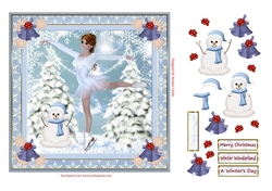 Skating on Ice Christmas Topper 2