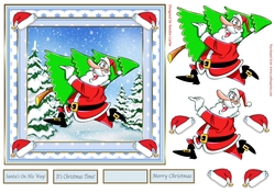 Santas On His Way Topper