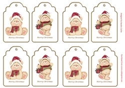 Christmas Bears Gift Tags