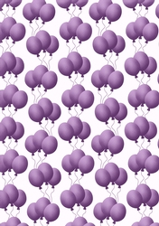 Pretty Purple Balloons Backing Paper
