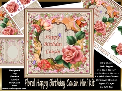 Happy Birthday Cousin Mini Kit