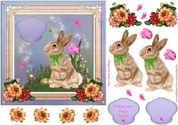 Easter Wishes Decoupage Topper 1