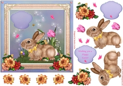 Easter Wishes Decoupage Topper 2